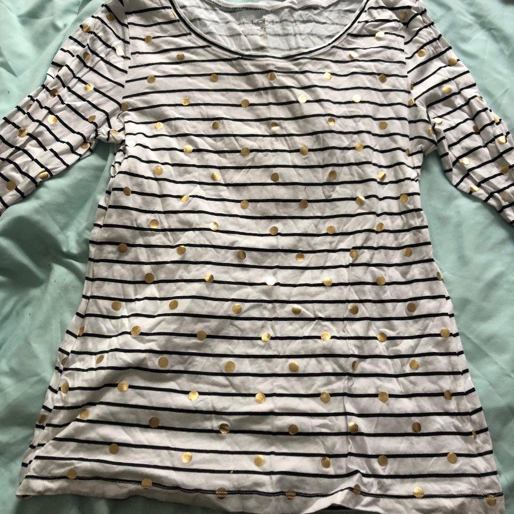 Loft Long Sleeve Striped Tee